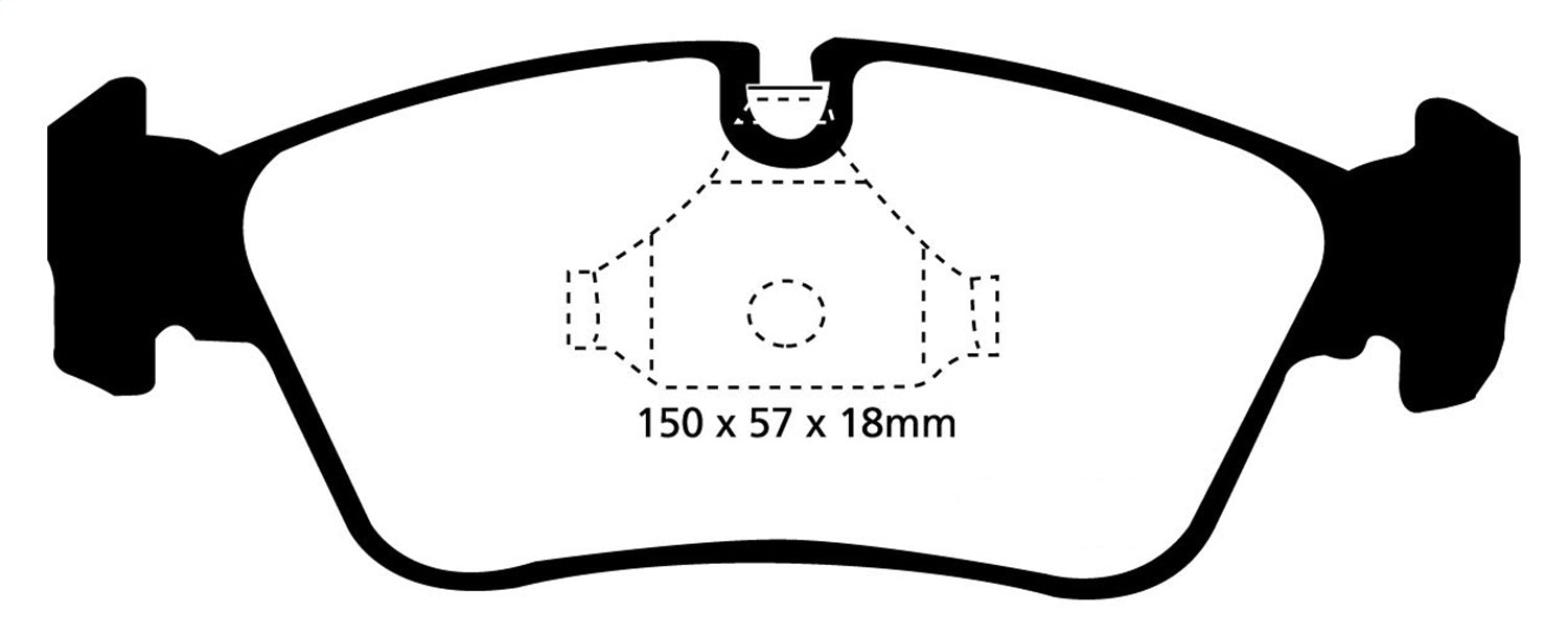 EBC Brakes DP21211 Greenstuff 2000 Series Sport Brake Pads - Truck Part Superstore