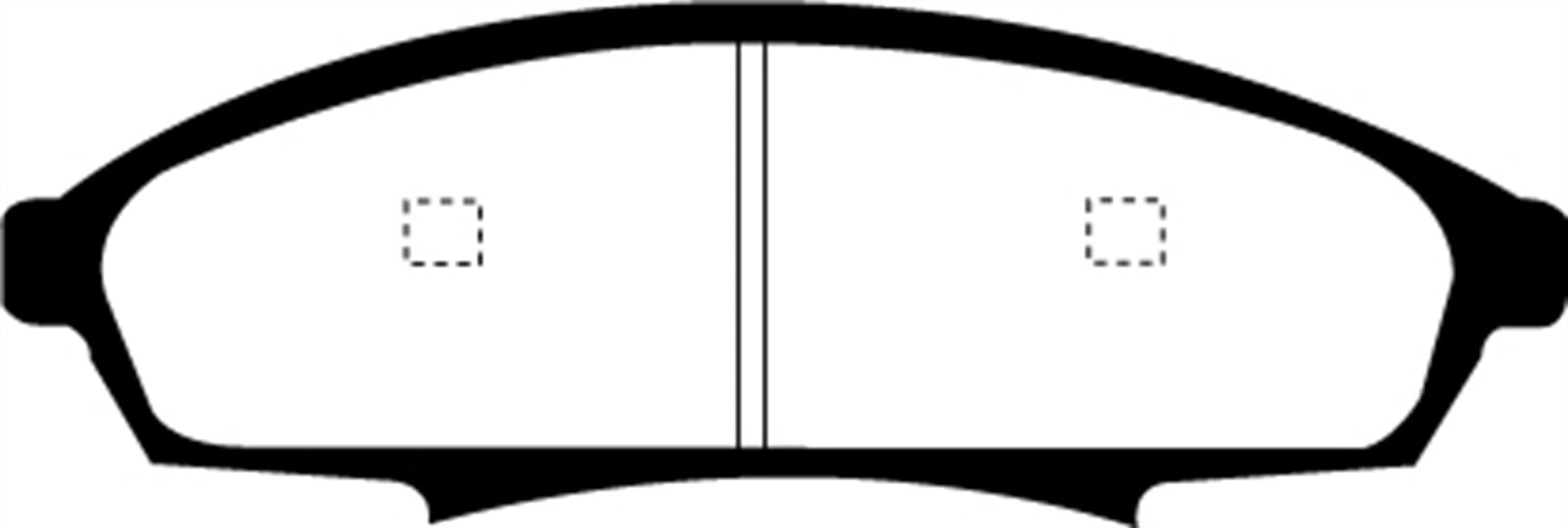 EBC Brakes DP21252 Greenstuff 2000 Series Sport Brake Pads - Truck Part Superstore