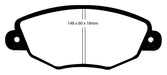 EBC Brakes DP21322 Greenstuff 2000 Series Sport Brake Pads - Truck Part Superstore