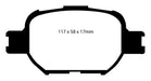 EBC Brakes DP21325 Greenstuff 2000 Series Sport Brake Pads - Truck Part Superstore