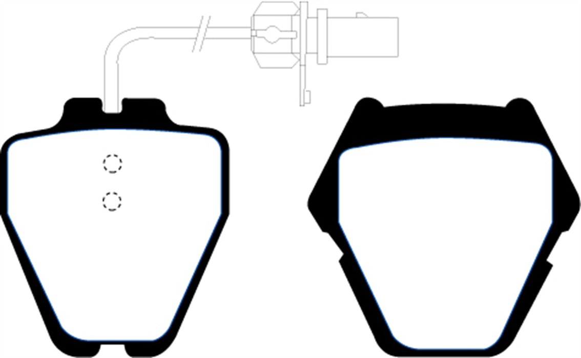 EBC Brakes DP21348 Greenstuff 2000 Series Sport Brake Pads; FMSI Pad No. D839; - Truck Part Superstore