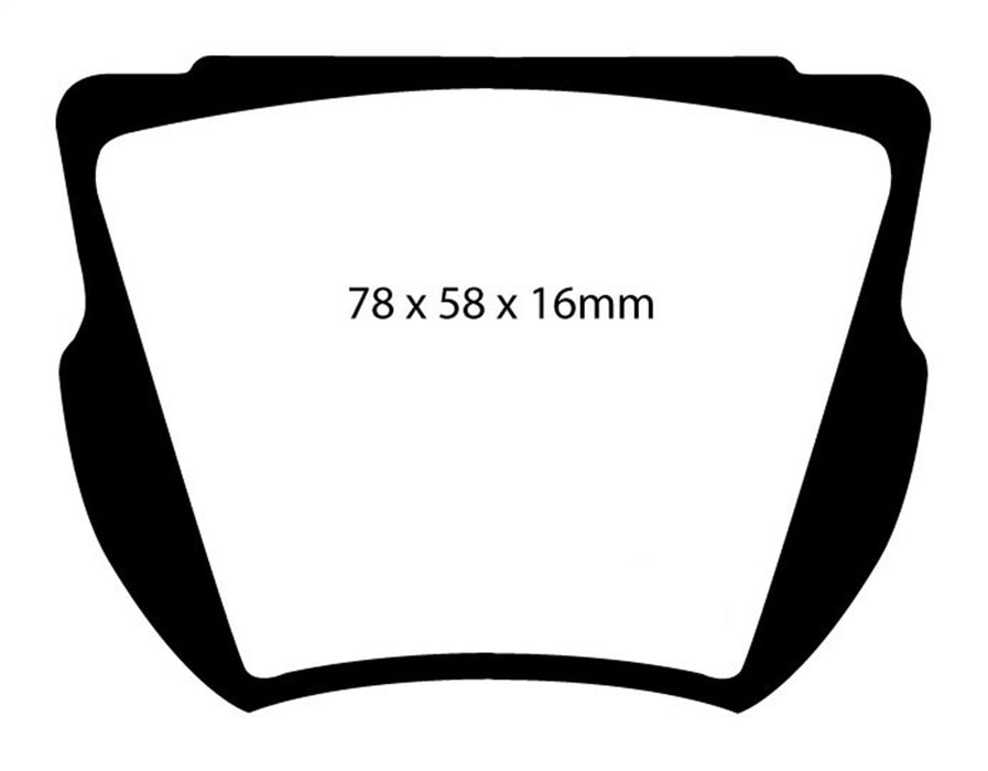 EBC Brakes DP2134 Greenstuff 2000 Series Sport Brake Pads; FMSI Pad No. D025; - Truck Part Superstore