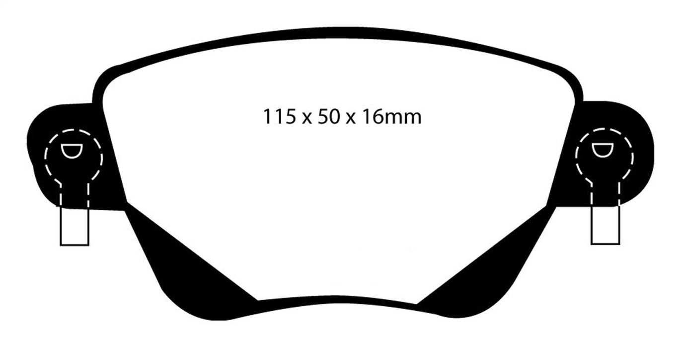 EBC Brakes DP21350 Greenstuff 2000 Series Sport Brake Pads - Truck Part Superstore