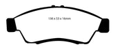 EBC Brakes DP21390 Greenstuff 2000 Series Sport Brake Pads - Truck Part Superstore