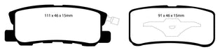 EBC Brakes DP21407 Greenstuff 2000 Series Sport Brake Pads - Truck Part Superstore