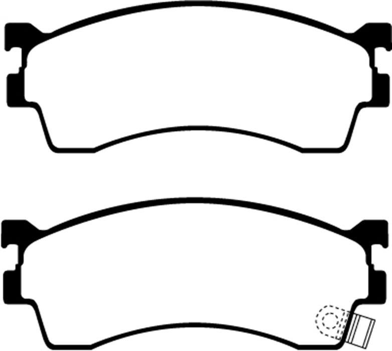 EBC Brakes DP21409 Greenstuff 2000 Series Sport Brake Pads - Truck Part Superstore