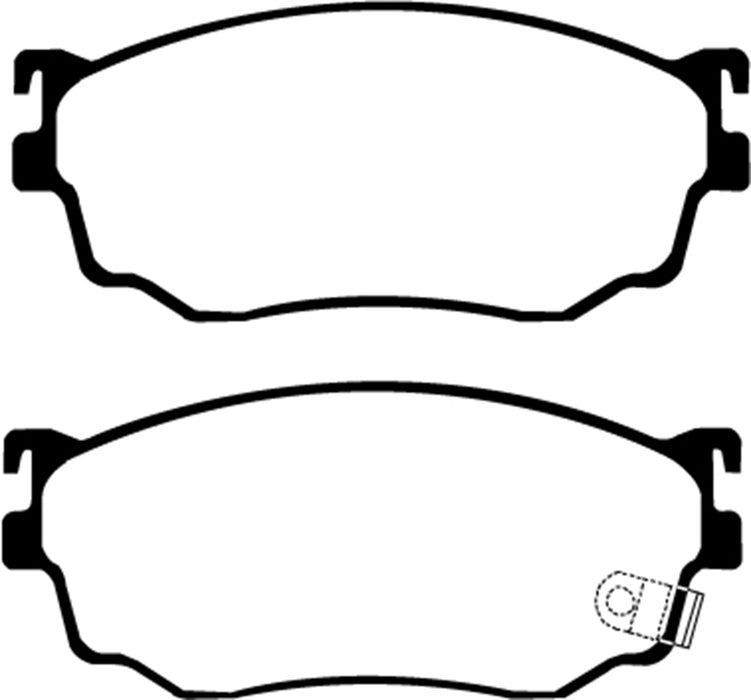 EBC Brakes DP21411 Greenstuff 2000 Series Sport Brake Pads - Truck Part Superstore