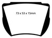 EBC Brakes DP2141 Greenstuff 2000 Series Sport Brake Pads; FMSI Pad No. D024; - Truck Part Superstore