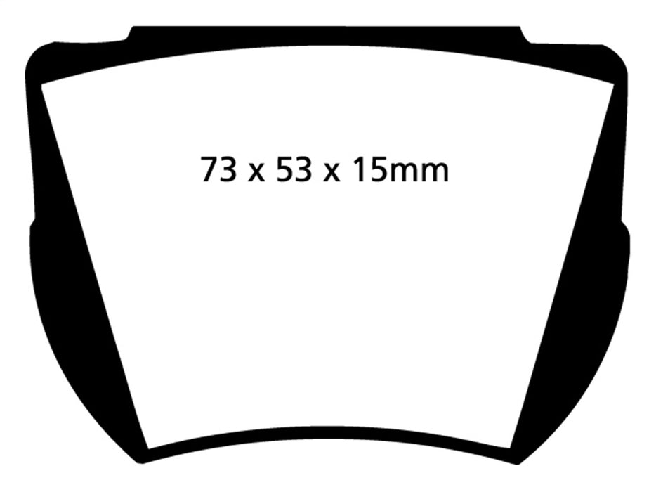EBC Brakes DP2141 Greenstuff 2000 Series Sport Brake Pads; FMSI Pad No. D024; - Truck Part Superstore
