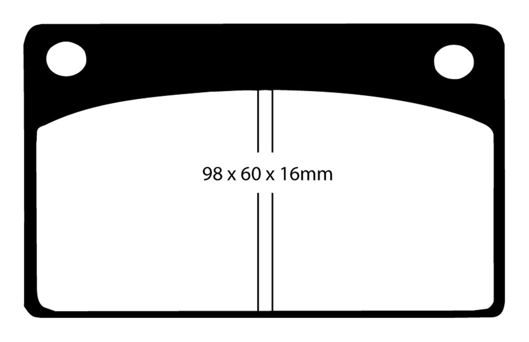 EBC Brakes DP2143 Greenstuff 2000 Series Sport Brake Pads; FMSI Pad No. D043; - Truck Part Superstore