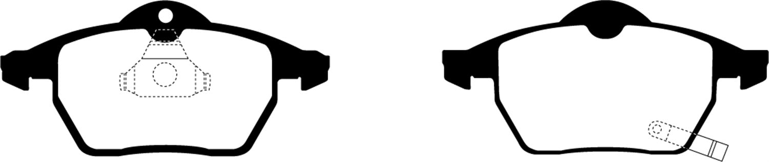 EBC Brakes DP21443 Greenstuff 2000 Series Sport Brake Pads - Truck Part Superstore