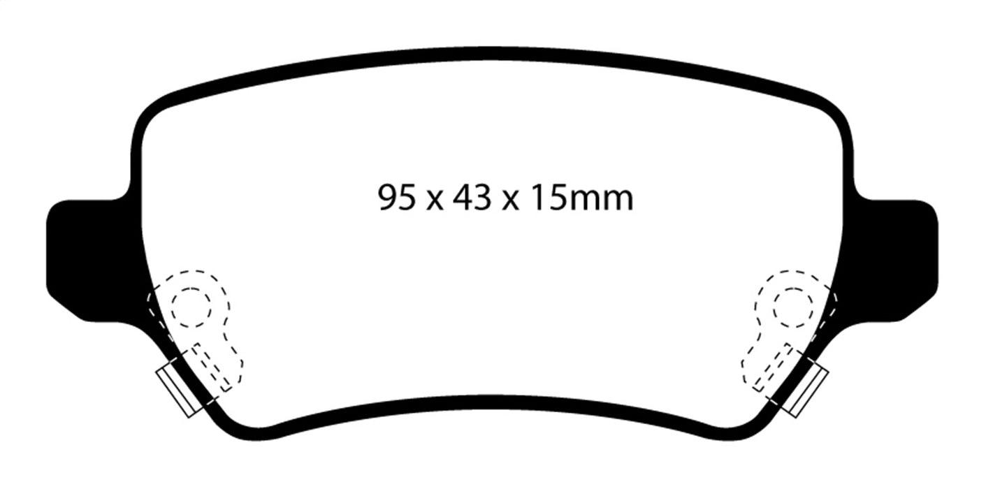 EBC Brakes DP21447 Greenstuff 2000 Series Sport Brake Pads - Truck Part Superstore