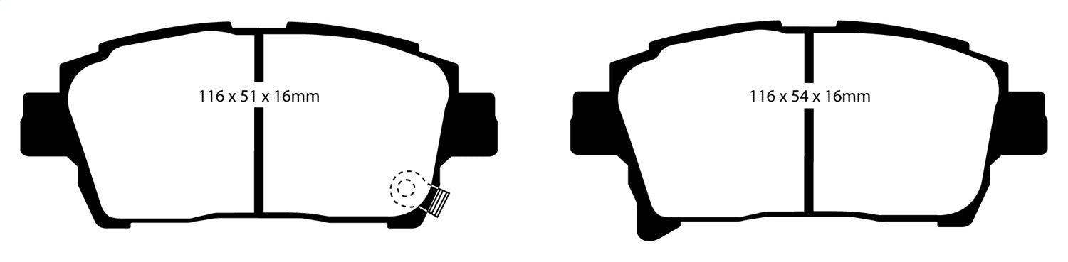 EBC Brakes DP21459 Greenstuff 2000 Series Sport Brake Pads - Truck Part Superstore