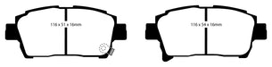EBC Brakes DP21459 Greenstuff 2000 Series Sport Brake Pads - Truck Part Superstore