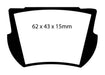 EBC Brakes DP2145 Greenstuff 2000 Series Sport Brake Pads - Truck Part Superstore