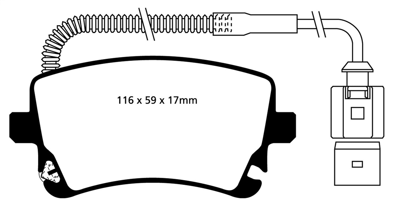 EBC Brakes DP21470 Greenstuff 2000 Series Sport Brake Pads - Truck Part Superstore