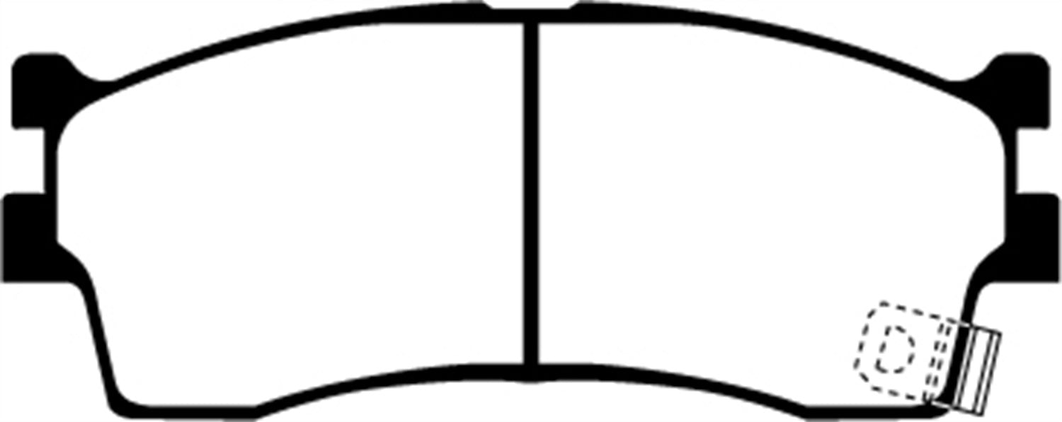 EBC Brakes DP21475 Greenstuff 2000 Series Sport Brake Pads; FMSI Pad No. D889; - Truck Part Superstore
