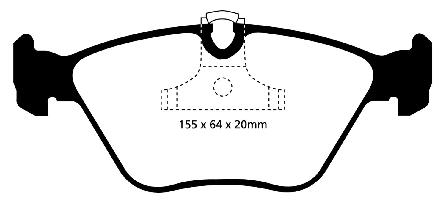 EBC Brakes DP21552 Greenstuff 2000 Series Sport Brake Pads - Truck Part Superstore