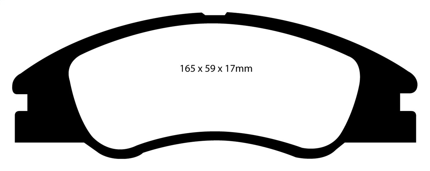 EBC Brakes DP21568 Greenstuff 2000 Series Sport Brake Pads; FMSI Pad No. D1074; - Truck Part Superstore