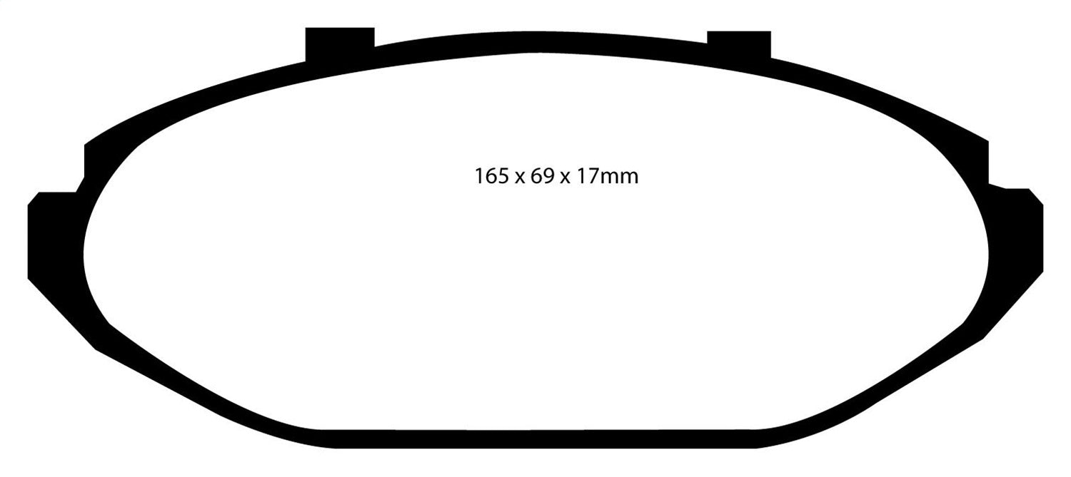 EBC Brakes DP21615 Greenstuff 2000 Series Sport Brake Pads; FMSI Pad No. D748; - Truck Part Superstore