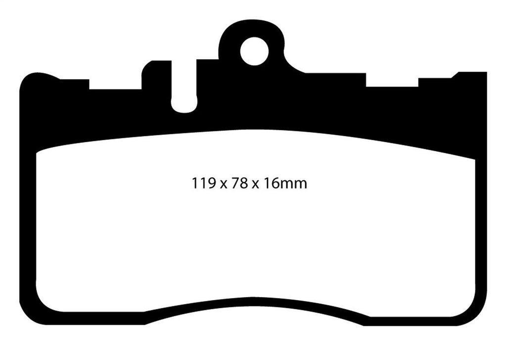 EBC Brakes DP21622 Greenstuff 2000 Series Sport Brake Pads - Truck Part Superstore
