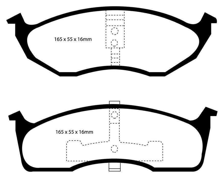 EBC Brakes DP21623 Greenstuff 2000 Series Sport Brake Pads - Truck Part Superstore