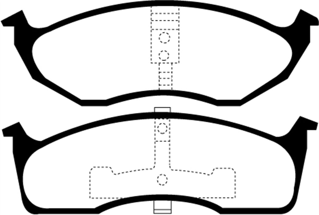 EBC Brakes DP21623 Greenstuff 2000 Series Sport Brake Pads - Truck Part Superstore