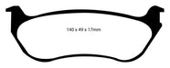 EBC Brakes DP21626 Greenstuff 2000 Series Sport Brake Pads; FMSI Pad No. D690; - Truck Part Superstore