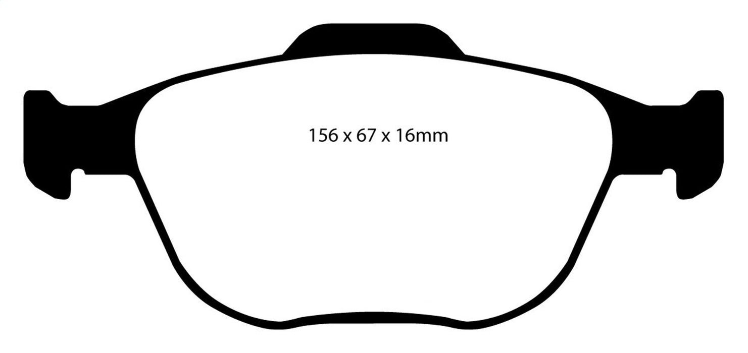 EBC Brakes DP21641 Greenstuff 2000 Series Sport Brake Pads; FMSI Pad No. D970; - Truck Part Superstore