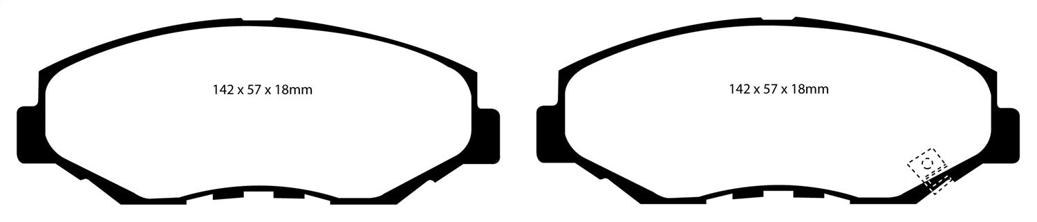 EBC Brakes DP21655 Greenstuff 2000 Series Sport Brake Pads - Truck Part Superstore