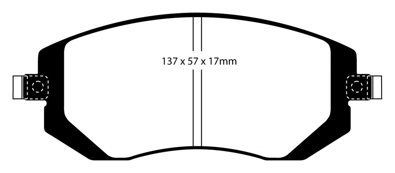 EBC Brakes DP21661 Greenstuff 2000 Series Sport Brake Pads - Truck Part Superstore