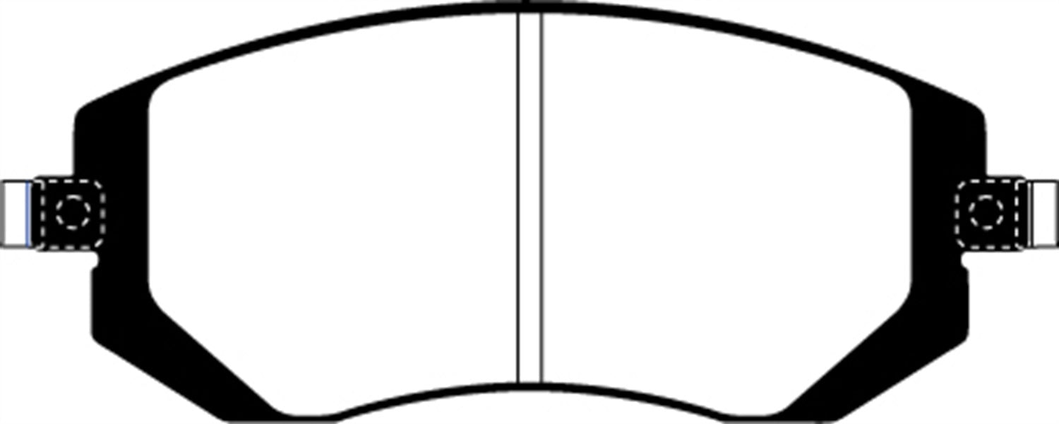 EBC Brakes DP21661 Greenstuff 2000 Series Sport Brake Pads - Truck Part Superstore