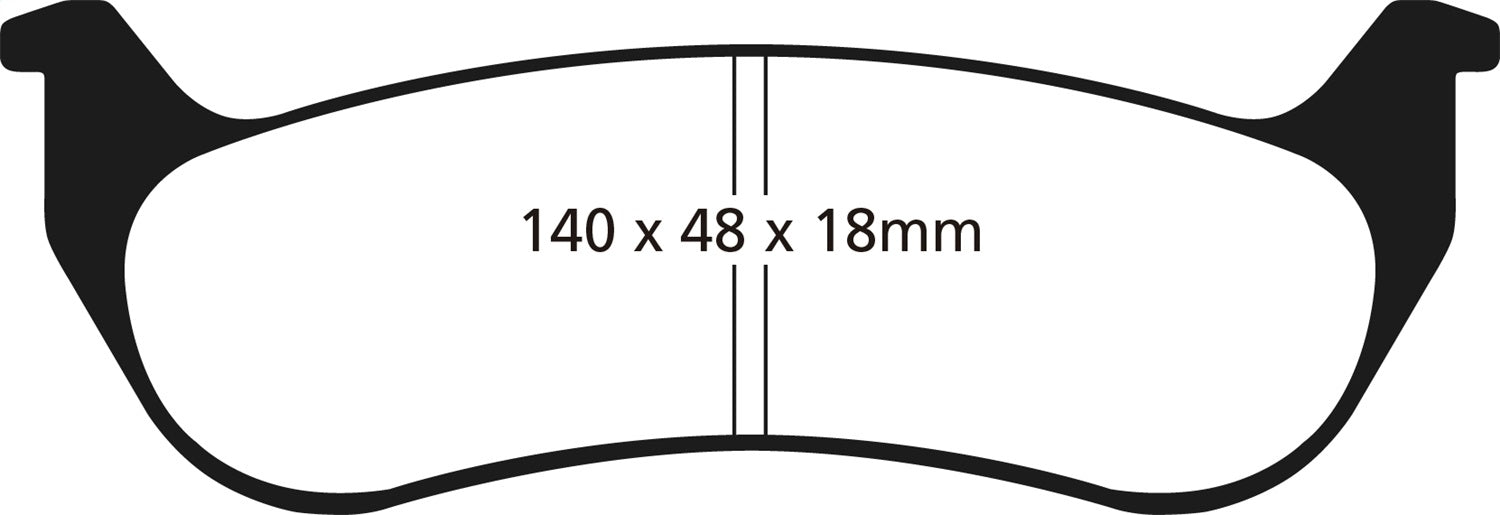 EBC Brakes DP21668 Greenstuff 2000 Series Sport Brake Pads - Truck Part Superstore
