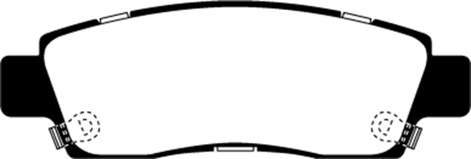 EBC Brakes DP21672 Greenstuff 2000 Series Sport Brake Pads - Truck Part Superstore