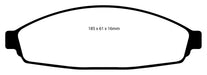 EBC Brakes DP21676 Greenstuff 2000 Series Sport Brake Pads - Truck Part Superstore