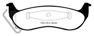 EBC Brakes DP21677 Greenstuff 2000 Series Sport Brake Pads; FMSI Pad No. D932; - Truck Part Superstore