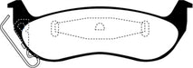 EBC Brakes DP21677 Greenstuff 2000 Series Sport Brake Pads; FMSI Pad No. D932; - Truck Part Superstore