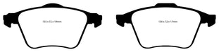 EBC Brakes DP21679 Greenstuff 2000 Series Sport Brake Pads - Truck Part Superstore