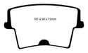 EBC Brakes DP21722 Greenstuff 2000 Series Sport Brake Pads - Truck Part Superstore