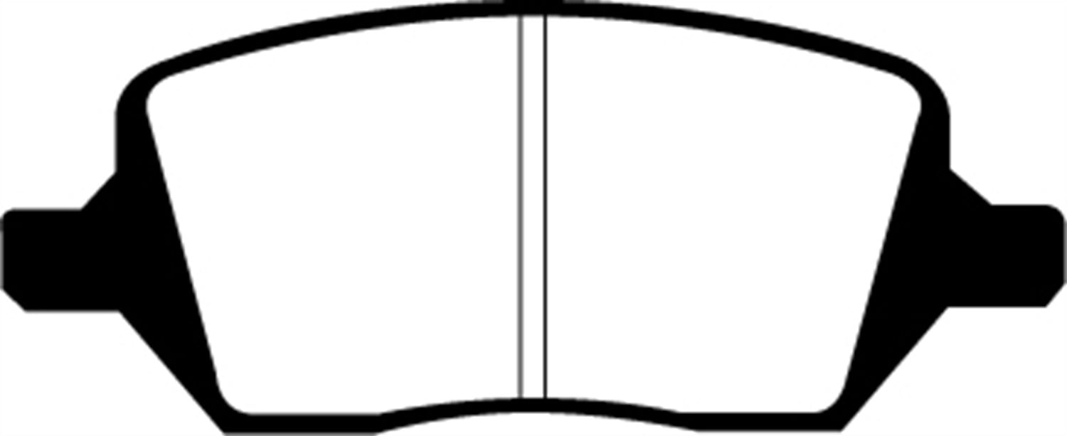 EBC Brakes DP21737 Greenstuff 2000 Series Sport Brake Pads; FMSI Pad No. D1093; - Truck Part Superstore