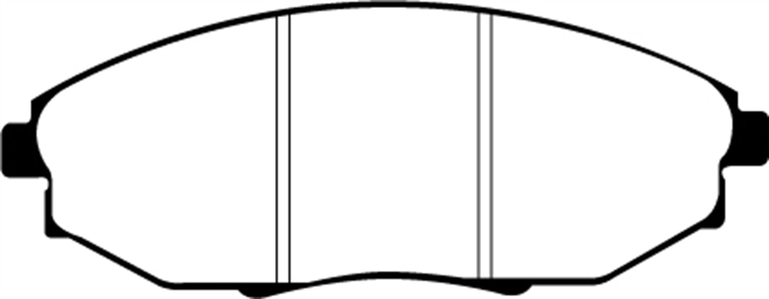 EBC Brakes DP21750 Greenstuff 2000 Series Sport Brake Pads; FMSI Pad No. D1031; - Truck Part Superstore