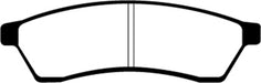 EBC Brakes DP21751 Greenstuff 2000 Series Sport Brake Pads; FMSI Pad No. D1030; - Truck Part Superstore