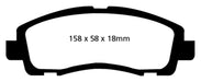 EBC Brakes DP21753 Greenstuff 2000 Series Sport Brake Pads - Truck Part Superstore