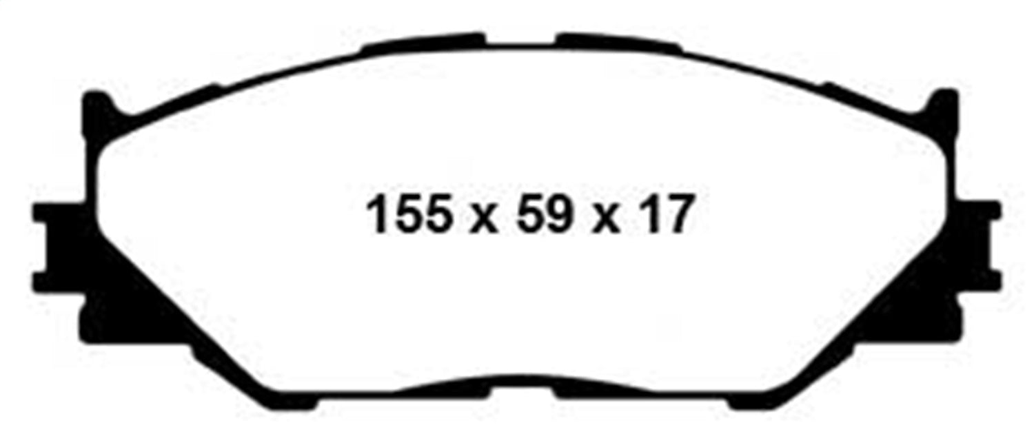 EBC Brakes DP21772 Greenstuff 2000 Series Sport Brake Pads - Truck Part Superstore