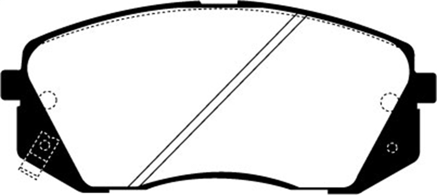 EBC Brakes DP21809 Greenstuff 2000 Series Sport Brake Pads; FMSI Pad No. D1295; - Truck Part Superstore