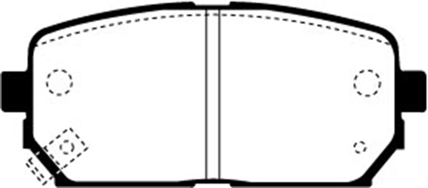 EBC Brakes DP21810 Greenstuff 2000 Series Sport Brake Pads; FMSI Pad No. D1296; - Truck Part Superstore
