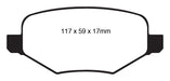 EBC Brakes DP21826 Greenstuff 2000 Series Sport Brake Pads - Truck Part Superstore