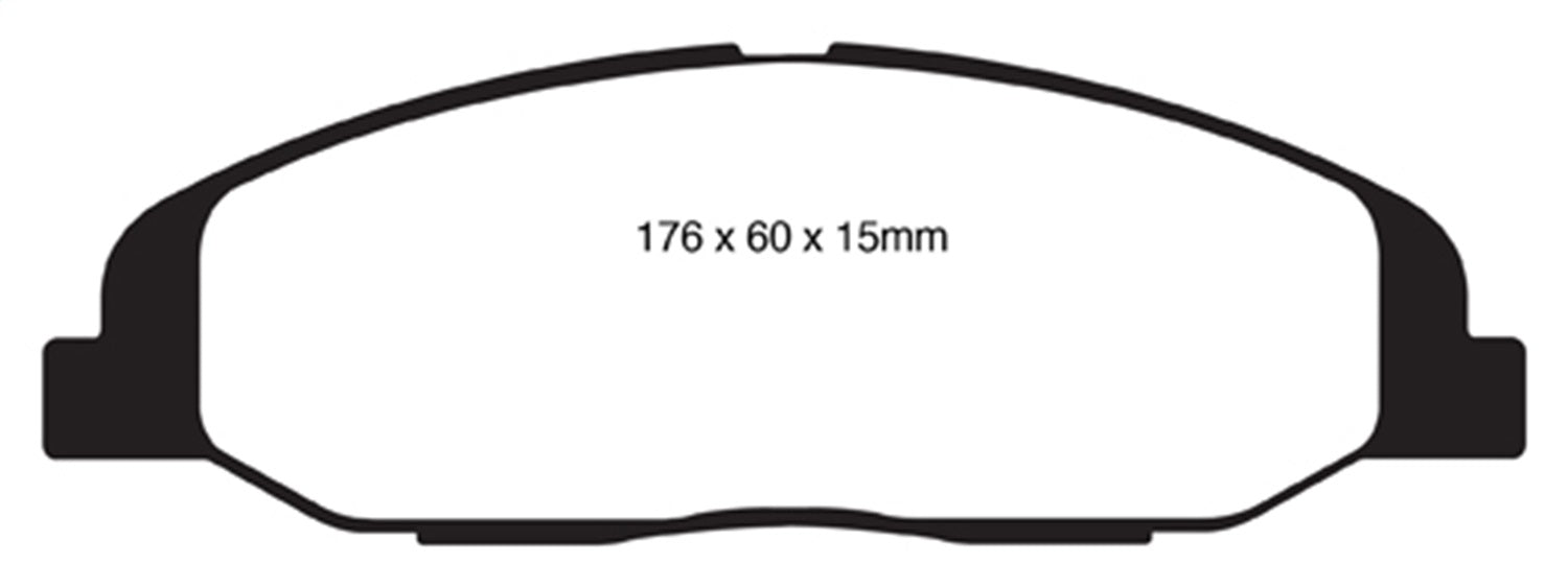 EBC Brakes DP21827 Greenstuff 2000 Series Sport Brake Pads - Truck Part Superstore