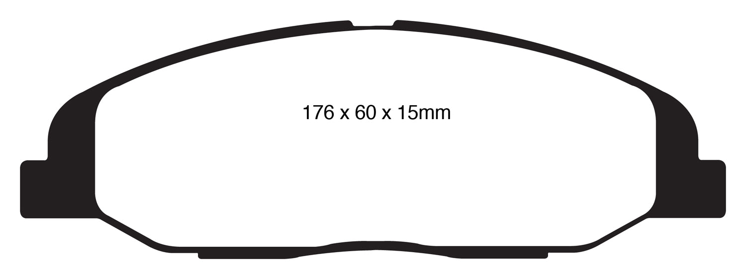 EBC Brakes DP21827 Greenstuff 2000 Series Sport Brake Pads - Truck Part Superstore
