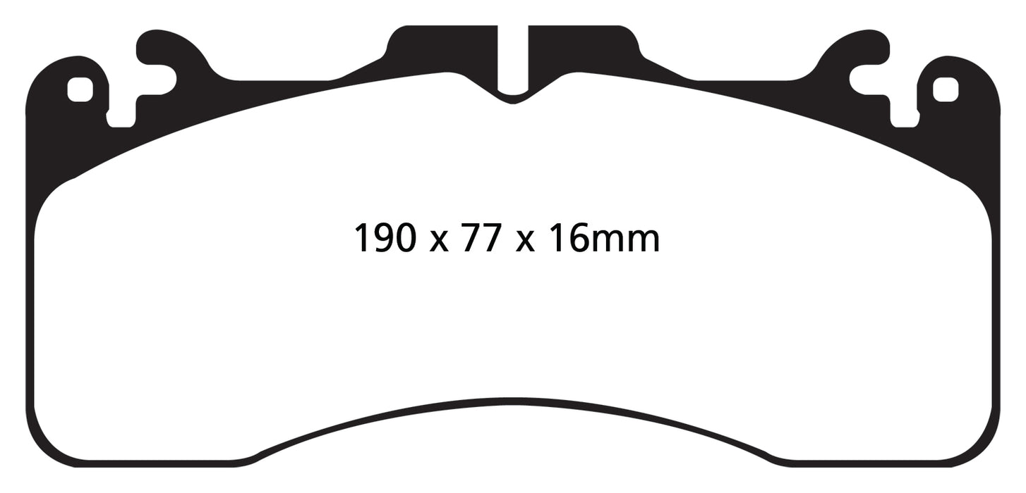 EBC Brakes DP21867 Greenstuff 2000 Series Sport Brake Pads; FMSI Pad No. D1440; - Truck Part Superstore